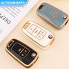 TPU Car Flip Key Case Cover Shell For Chevrolet Cruze Aveo Trax Sail Malibu Captiva Opel Vauxhall Astra J Corsa Insignia Mokka