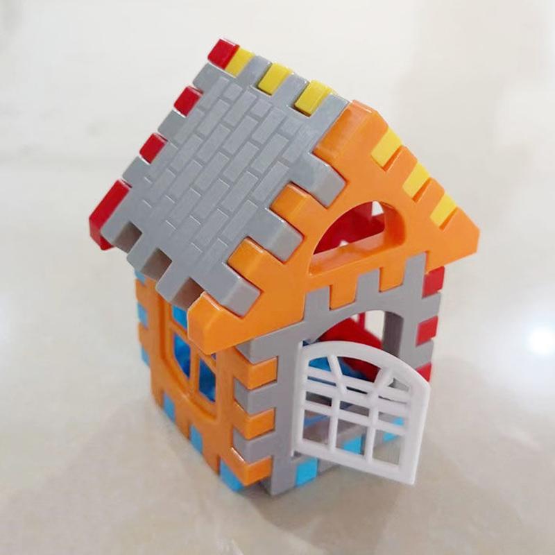 1 набор игрушка-пазл красочный открывающееся окно пластиковый строительный STEM-конструктор красочные соединяющиеся компоненты