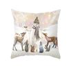 New Year Merry Christmas Christmas Decoration Print Pattern Cushion Cover Home Living Room Sofa Decoration Pillow Cover