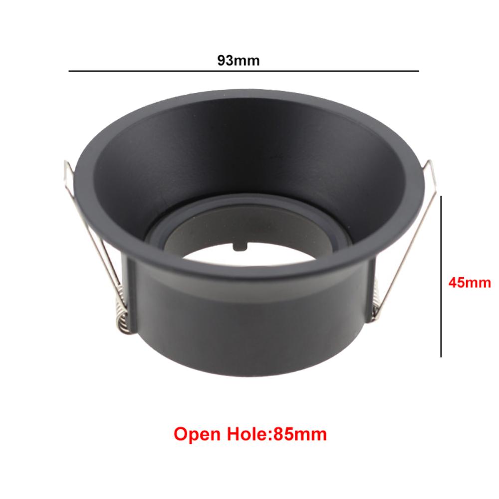 Светодиодные потолочные светильники Круглые Квадратные Встраиваемые Патрон MR16 GU10 Белый/Черный Регулируемый Светодиодный Потолочный Точечный Светильник Рамка