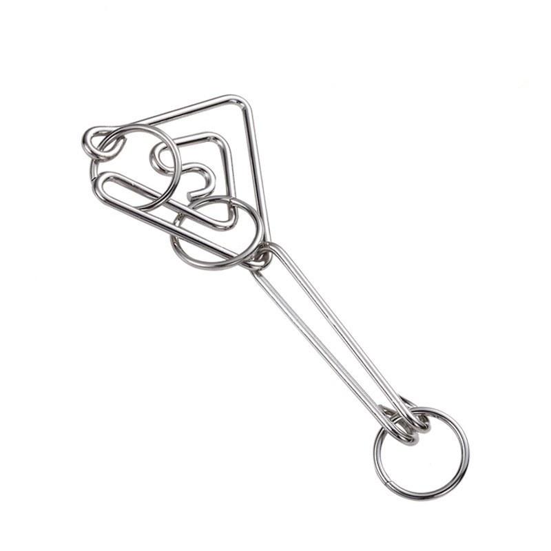 Игрушки-головоломки с девятью кольцами и высокой сложностью развязывания колец, петлеобразная игрушка для развития интеллекта, чтобы развязать кольца