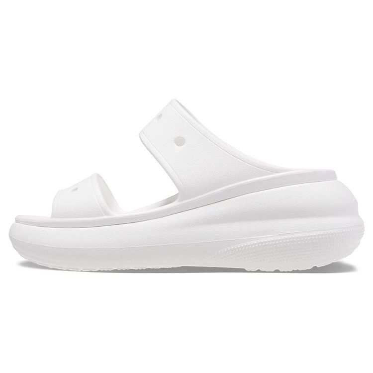 Crocs Casual Versatile EVA Anti-Friction Slide Sandals Women Sandals White 207670-100
