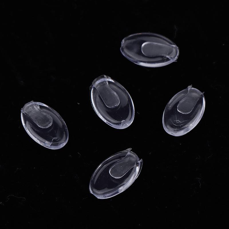 10 пар, прозрачные овальные кронштейны для очков с воздушной камерой, носовые упоры из ПВХ, кронштейн для очков, противоскользящие солнцезащитные очки, аксессуары для очков