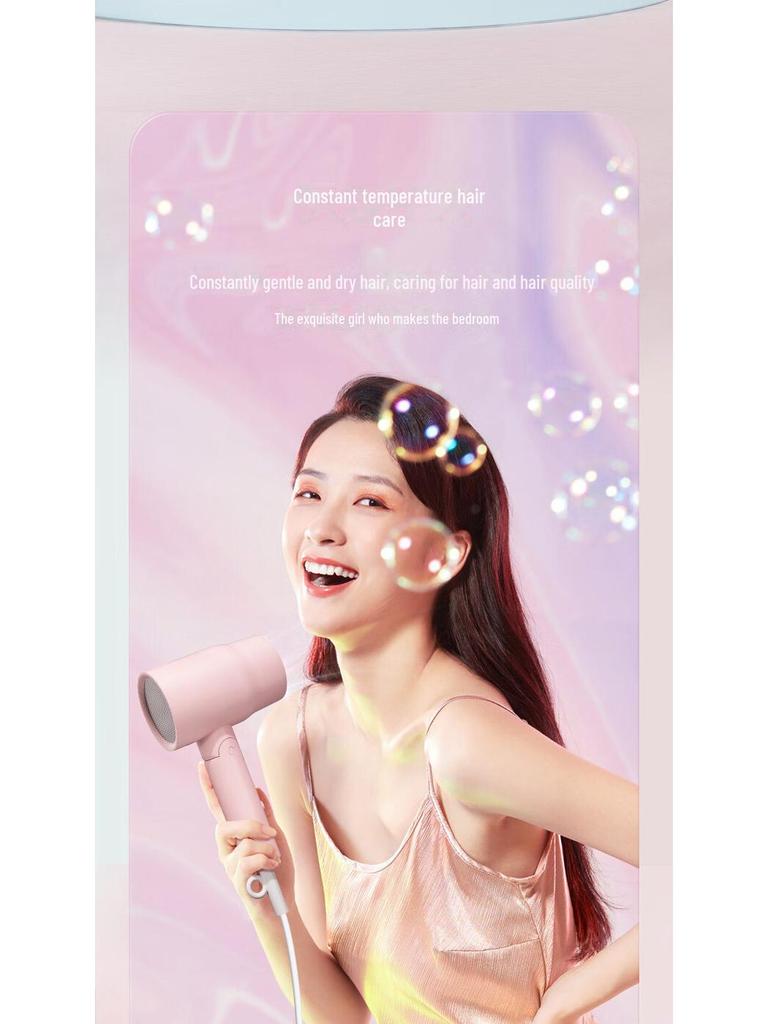 Портативный складной мини-фен Kangfu, уход за волосами в студенческом общежитии с горячим и холодным режимом