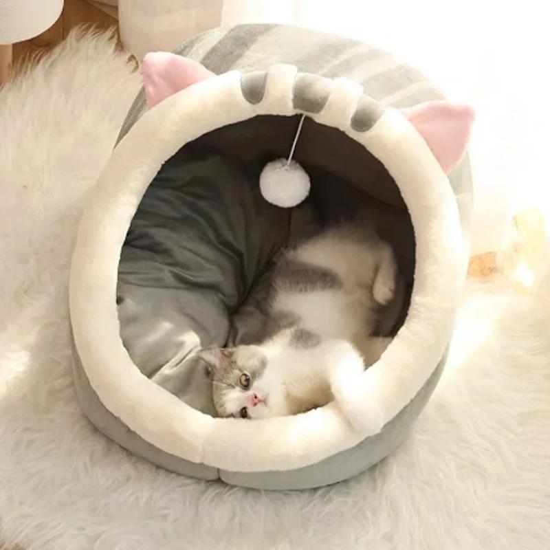 Help Sleep In A Cat Bed Warm Pet Bed Comfortable Cat House Kitten Bed Cushion Kitten Tent Very Comfortable Dog Cushion Bag Cave