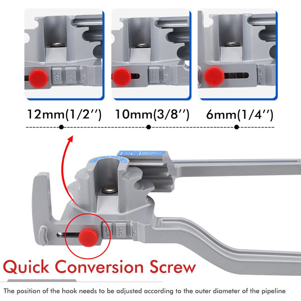 Ручной рычажный трубогиб 3-в-1 Малый многоцелевой гибочный станок для медных труб, алюминиевых труб, железных труб, труб из нержавеющей стали