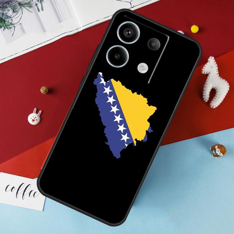 Чехол с флагом Боснии для Xiaomi Redmi Note 14 Pro 13 12 11 10 15 Pro Plus Redmi 14C 15C 10C 12C 13C 15