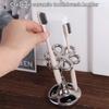Ceramic Toothbrush Holder 6 Slots Bathroom Storage Holder Toothbrush Rack  Bathroom Supplies