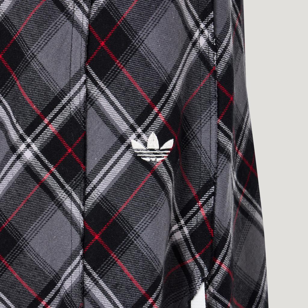 adidas Оригинальная клетчатая юбка в полоску Спортивная модная универсальная повседневная длинная юбка Женские юбки KT6381