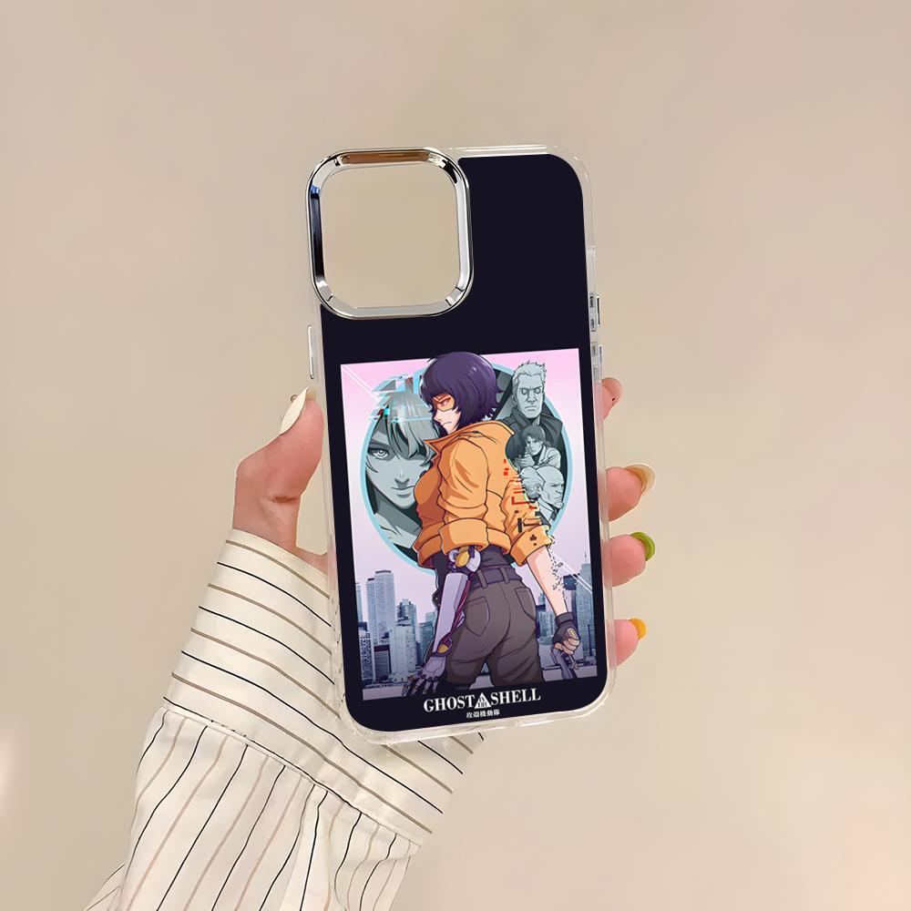Чехол для телефона G-Ghost In The Shell для iPhone 17 Air 16 15 14 13 12 11 Pro Pro Max Plus Прозрачный Мягкий Чехол
