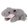 SunLemon Fluffies Маленький карликовый гиппопотам 12 x 21 x 16 см Плюшевая игрушка Милый зоопарковый гиппопотам P-1423
