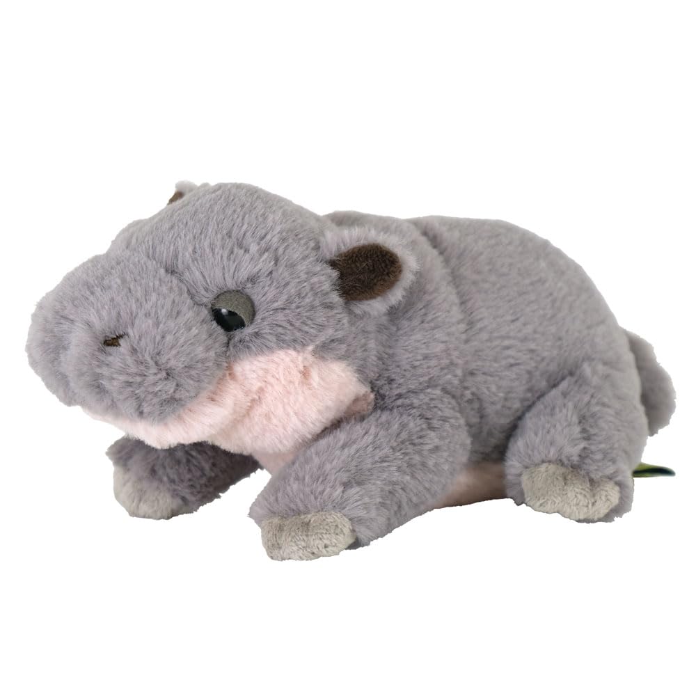 SunLemon Fluffies Маленький карликовый гиппопотам 12 x 21 x 16 см Плюшевая игрушка Милый зоопарковый гиппопотам P-1423