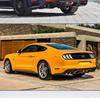 18-20 Ford Mustang Modified Quad Exhaust Rear Lip Small Body Kit Carbon Fiber Spoiler
