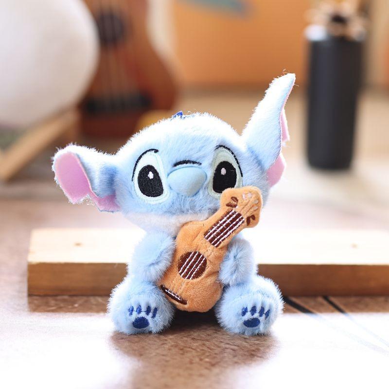 Stitch Cartoon Plush Doll With Durable Fabric For School Bags And Car Accessories