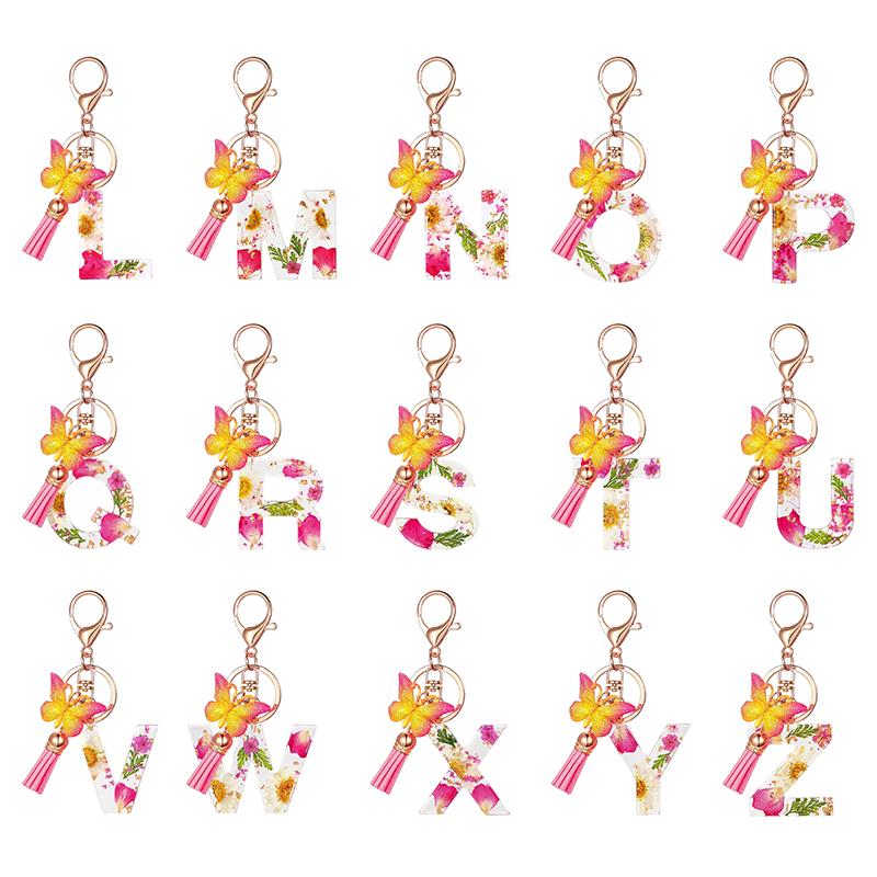 Брелок с буквами AZ, металлический держатель, подвеска, брелок для ключей для женщин, автомобильный брелок, простая буква, имя, брелок, подарок на вечеринку, ювелирные изделия