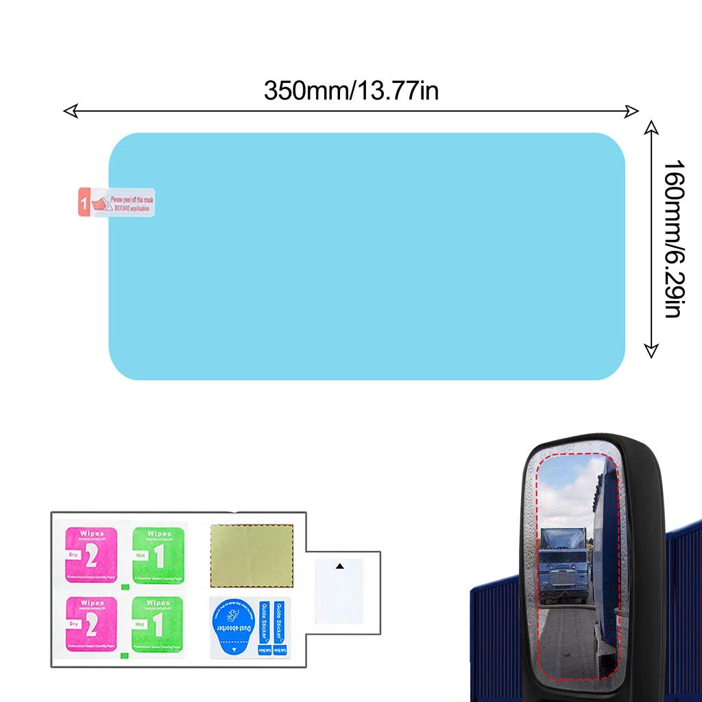 Наклейка на зеркало заднего вида автомобиля, водонепроницаемая, противотуманная, прозрачная, водонепроницаемая, для ванной, грузовика, внедорожника, дождливый день