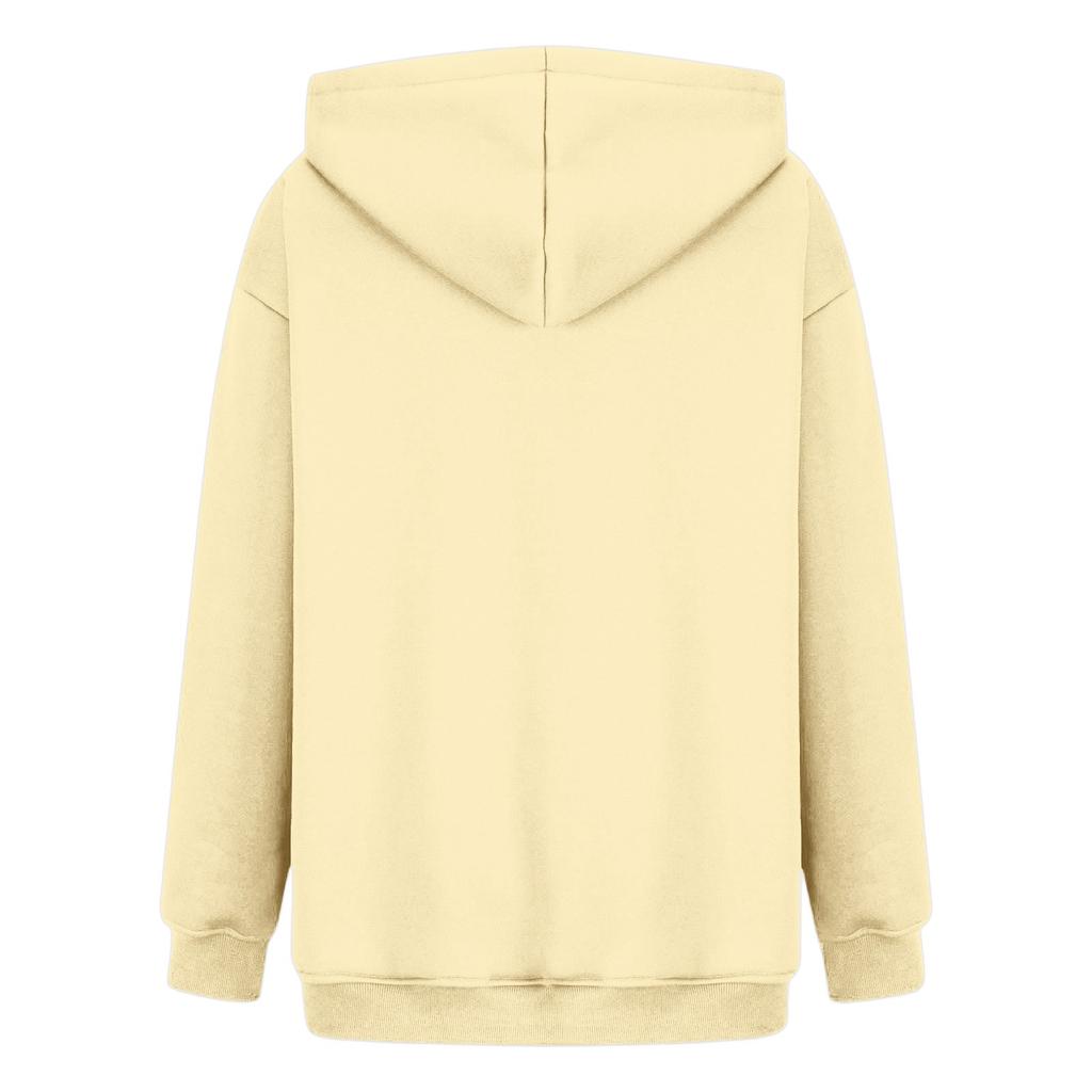 Женская повседневная и модная однотонная теплая рубашка с длинными рукавами и капюшоном, свободная и удобная толстовка