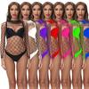 New Womens One-piece Mesh Body Suit Stocking Lingerie Nightclub Teddies Bodysuits Chemise Fishnet Jumpsuit Nightwear Lingerie Plus Size