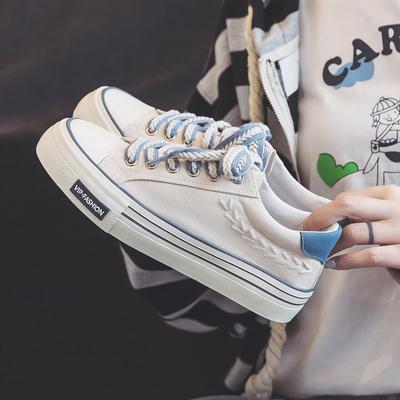 Весенние новые низкие парусиновые туфли на платформе, женская модная обувь, туфли на платформе, ретро-обувь пшенично-белого цвета, туфли на платформе