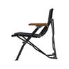 Snow Peak Low Chair Short Black LV-093-AZ Compact Deck Chair Relaxed Color Design