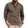 Long-sleeved T-shirt for Men New Style Business Polo Shirt with Collar Men's Top