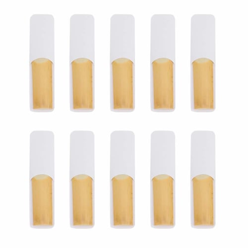 10 Saxophone Reeds for Tenor Saxophone, Durable and Long-Lasting Saxophone Accessories