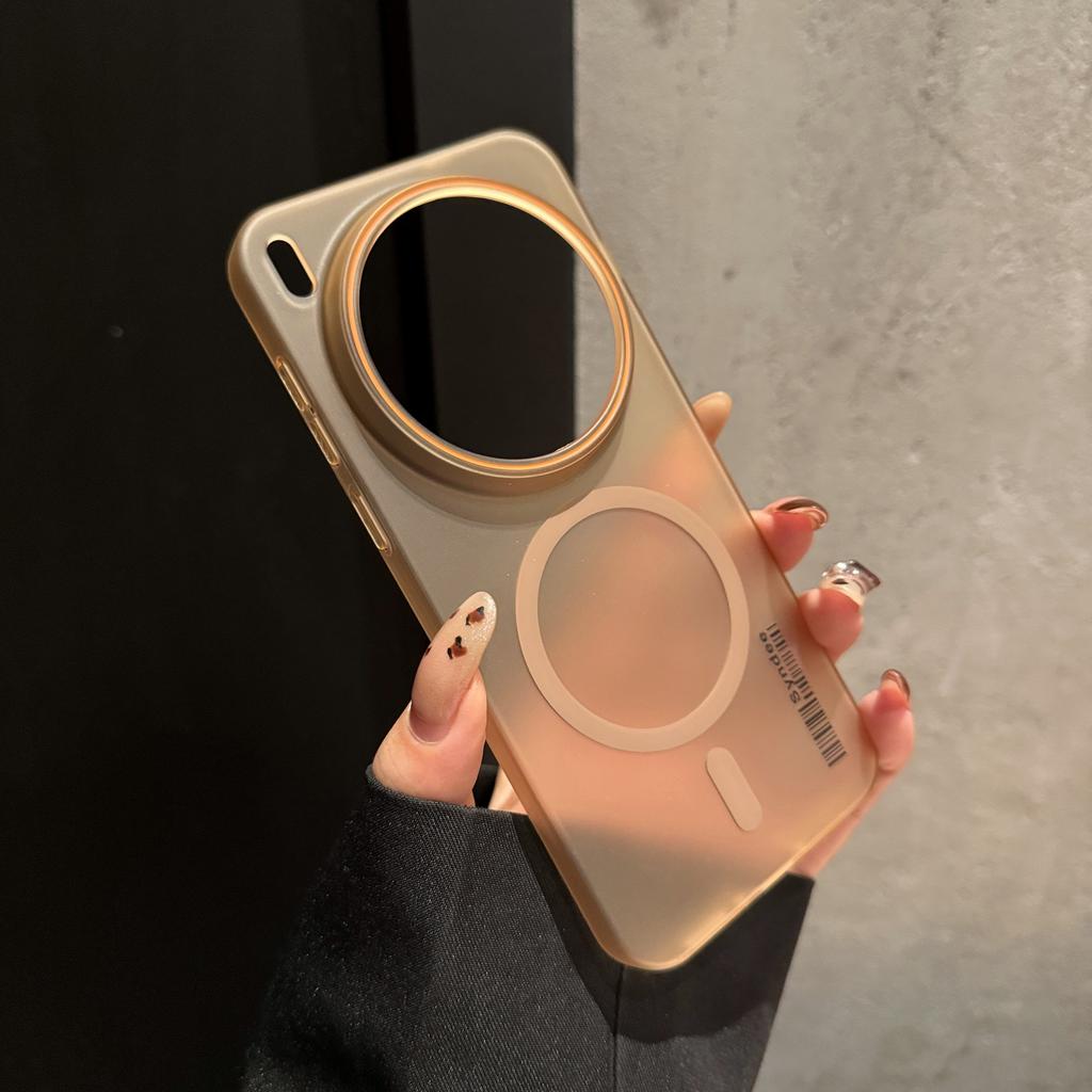 Ультратонкая матовая полоска для штрих-кода для чехла MagSafe для VIVO X300 X200 Ultra X100 X90 X80 S Pro Mini Полупрозрачная магнитная жесткая поликарбонатная крышка