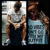 Hip Hop T-shirt Street Hustle Boss Mobbin Gangster Mobster Thug Bad Vibes Tee