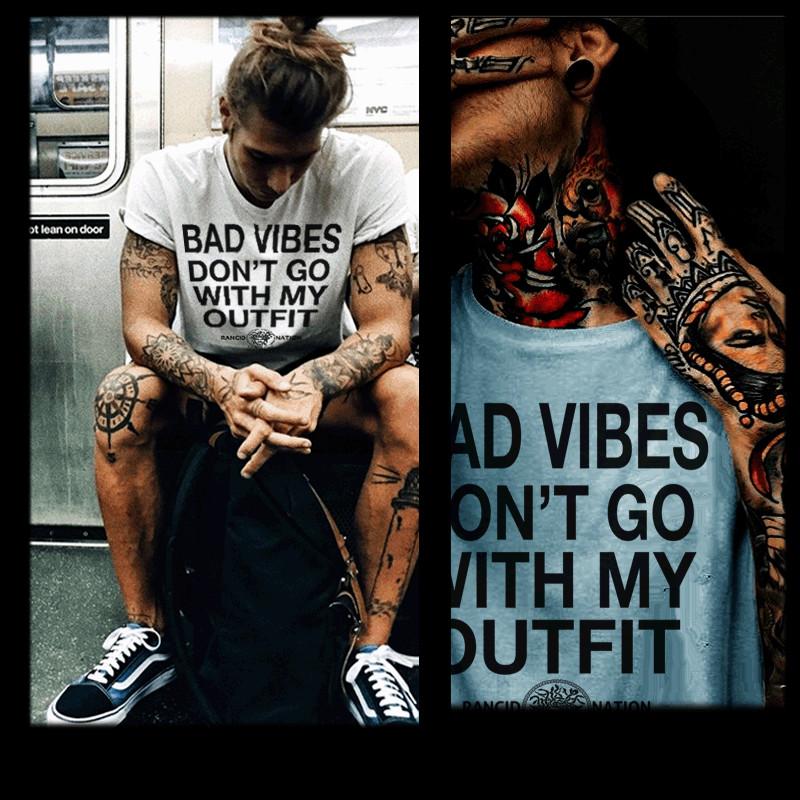 Hip Hop T-shirt Street Hustle Boss Mobbin Gangster Mobster Thug Bad Vibes Tee