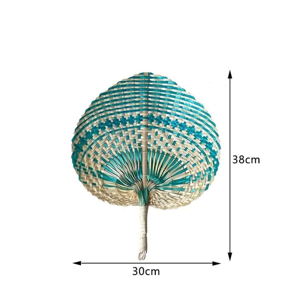 Traditional Fan Cattail-Leaf Fan Summer Cooling Hanging Fan Hand-Woven Fan  Living Room Decoration