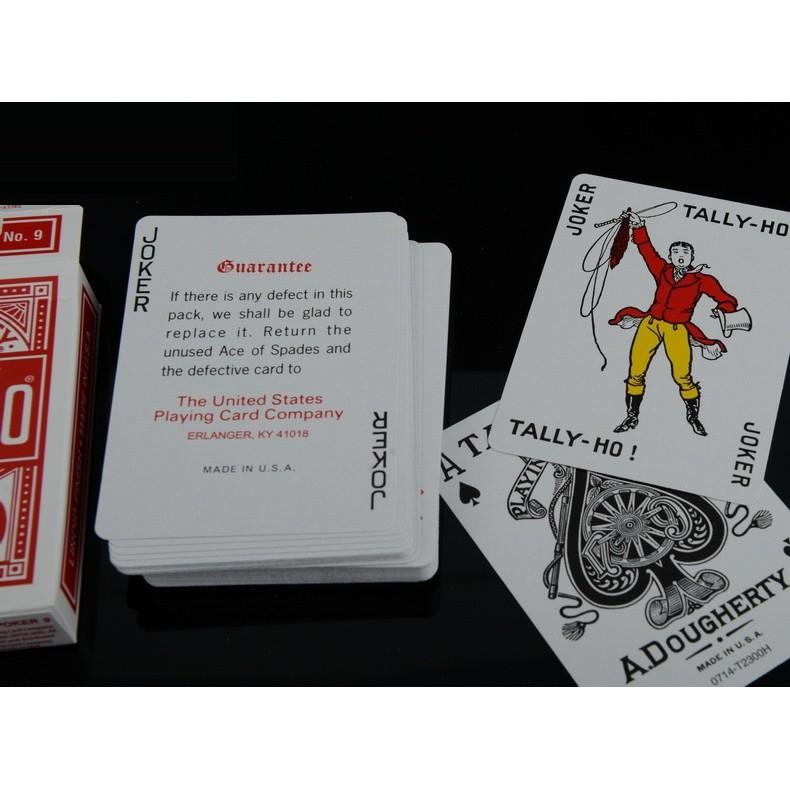 Tally-Ho No.9 Игральные карты Веер/Колода с круглой спинкой Волшебные карты покерного размера Волшебные трюки