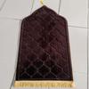 Soft Worship Kneel Travel Prayer Rug Non-slip Prayer Mat Flannel Carpet for Muslim Ramadan Embossing Floor Carpets Portable