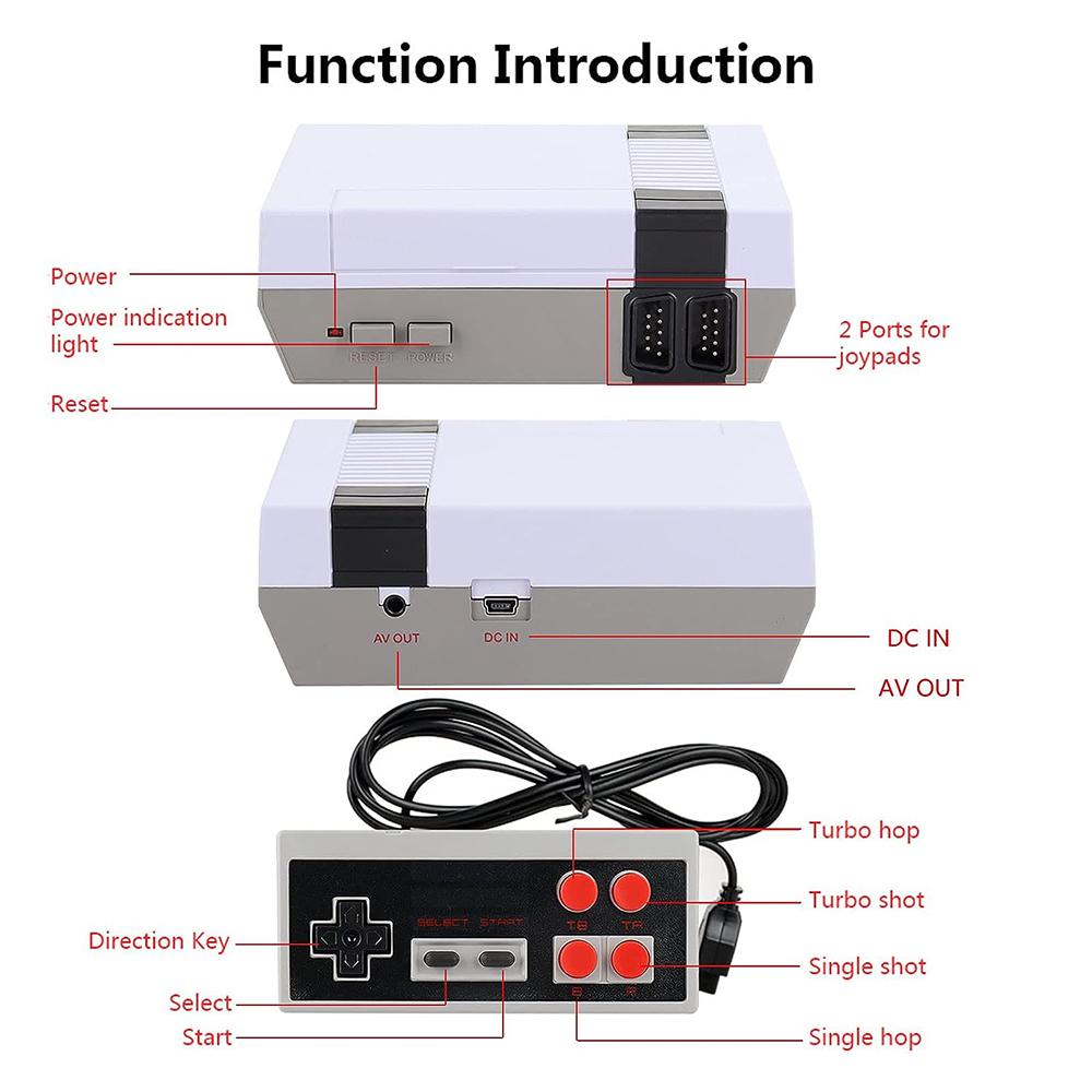Ретро Классическая Игровая Консоль Содержит 620 Классических Видеоигр для Детей-AV Выход