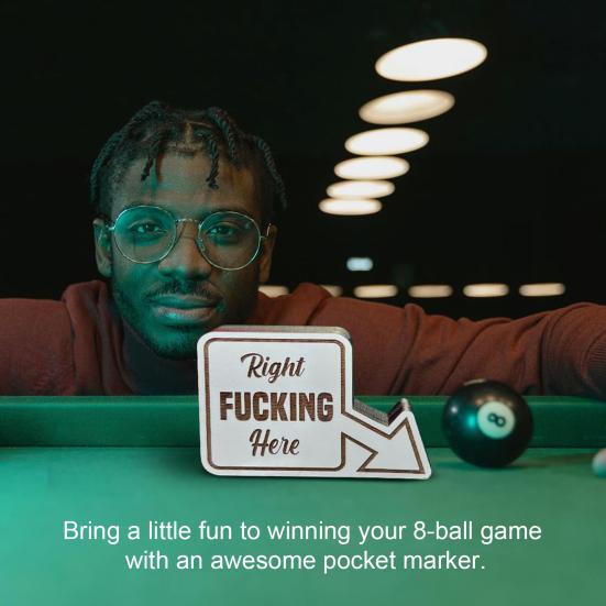 8-шаровой маркер для бильярдного стола, украшение для бильярдного стола, деревянный орнамент, аксессуар для игры в бильярд, забавный декор для бассейна, подарок для любителя пула