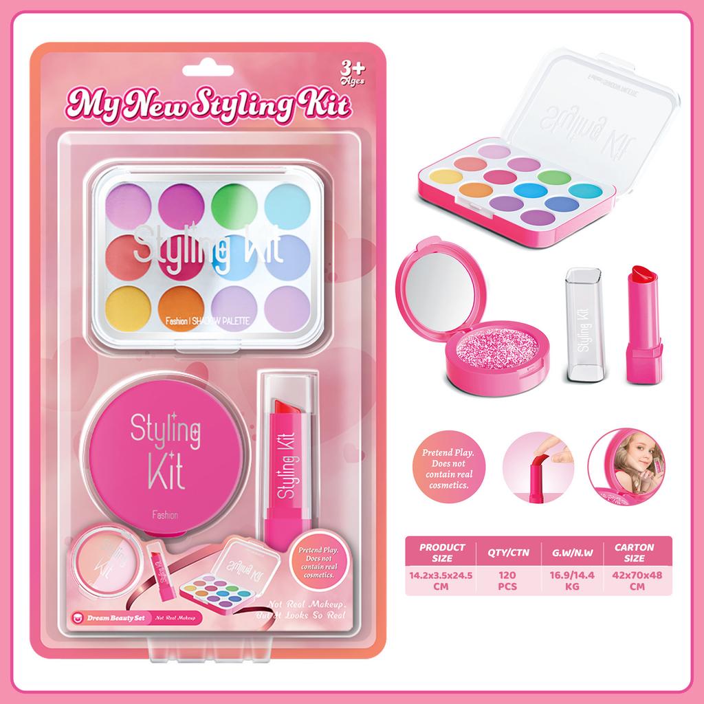 Girls Simulation Dressing Non-Smearing Makeup Children Cosplay Play House Toys Cosmetics Set