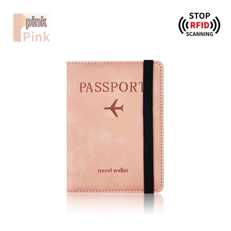 Набор: меняющий цвет держатель для паспорта из ПУ кожи и багажная бирка с RFID-защитой