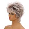 Женская мода Короткие синтетические парики Светлые волосы Ombre Костюм Парики для женщин Пушистый натуральный вьющийся парик Парик из высокотемпературного волокна