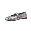 Hollow Mary Jane Shoes Women's Summer New One-pedal Flat-bottomed Comfortable Retro Hole Sandals Doudou Single Shoes