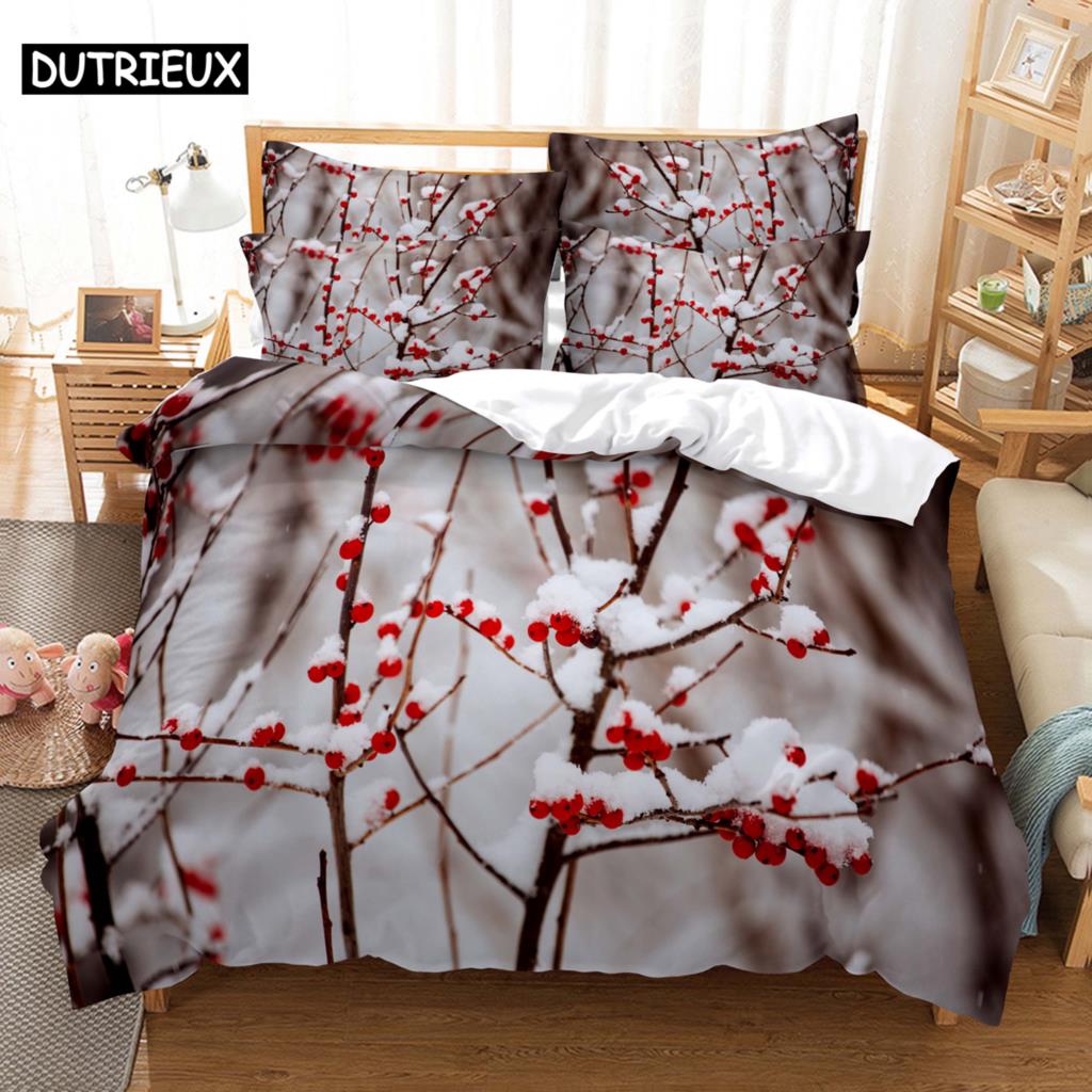 3D HD Flower Quilt Cover Pillow Case Rose Sunflower bed Set Linen Duvet Tulip King Queen Twin Single Double 3PCS 2PCS Textile