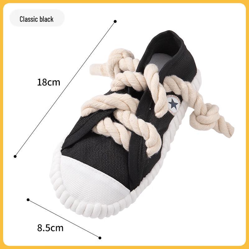 Qi'o Squeaky Slipper Dog Chew Toy