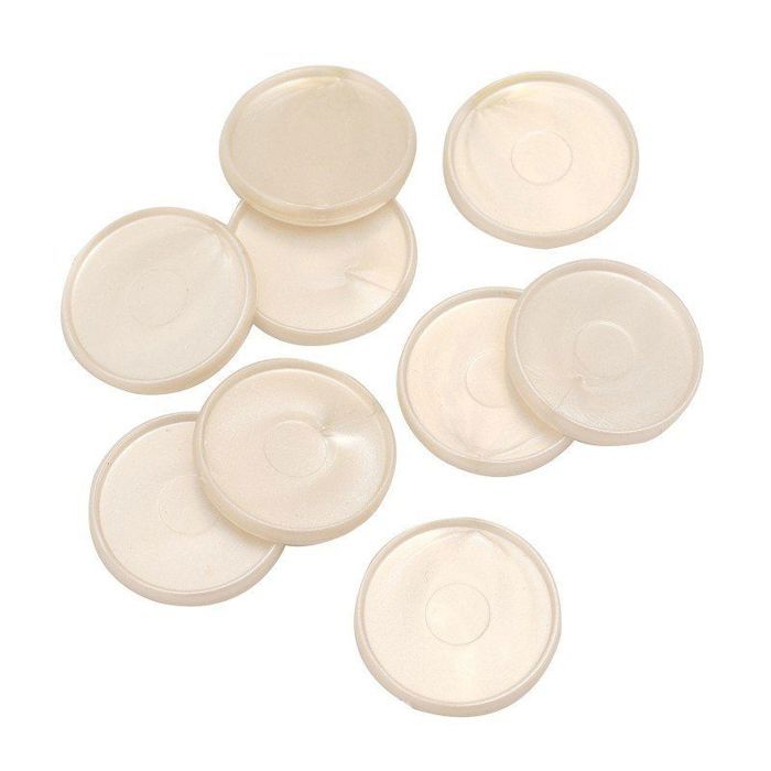 Disques de reliure - We R Memory Keepers - Blanc Nacré - 9 pcs - Plastique - 3 cm de diamètre