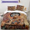 3PC Custom Name African Heritage Beauty Bedding Set Duvet Cover Closure Includes 1 Duvet Cover & 2 Pillowcases for Bedroom