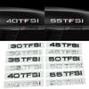 Original 3D Sticker 30 35 40 45 50 TFSI Logo Car Tail Emblem Badge Trunk Decal For A3 A4 A5 A6 A7 A8 Q2 Q3 Q5 Q7 Q8 A1 S3