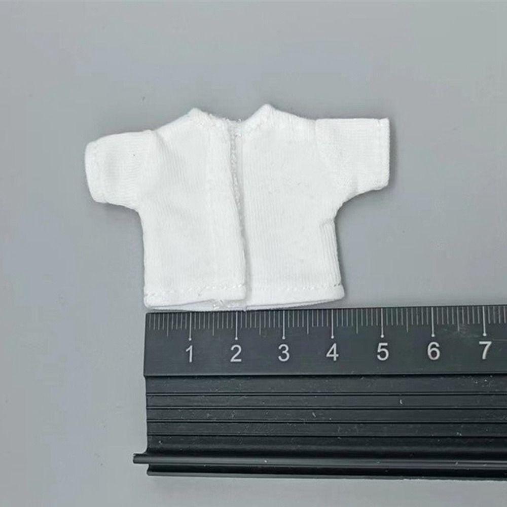 Fashion Doll Clothes T-shirt Cute Denim Trousers for 1/11 OB11/Obitsu11Dolls/1/12Bjd Doll