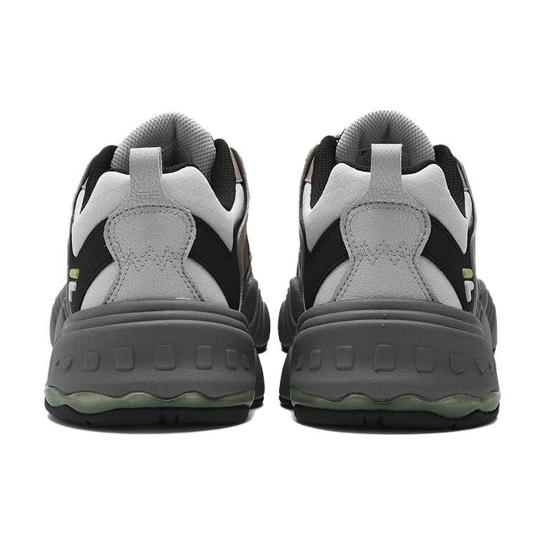 Fila Fusion Ткань Синтетическая кожа Универсальные Удобные Прочные Легкие Низкие Повседневные Кроссовки Мужские серые T12M341617FAB