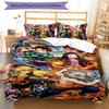 Demon Slayer 3pcs Bedding Set Duvet Cover Closure Includes 1 Duvet Cover & 2 Pillowcases for All Seasons Bedroom Home Dorm Decor