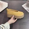 Женские одинарные туфли Birkenstock на толстой подошве 2025 универсальные нишевые взрывные туфли с круглым носком, маффины, повседневные женские туфли