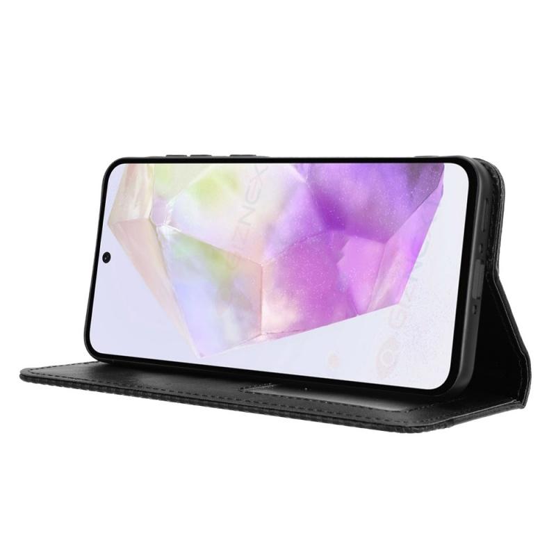 Для Samsung Galaxy A56 5G кожаный ретро самоклеящийся чехол для телефона Для SAM Galaxy A56 5G чехол-книжка с магнитным кошельком