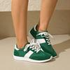 Spring and Summer New Women's Shoes Women's White Shoes Low-top Round Head Large Size Green Women's Shoes