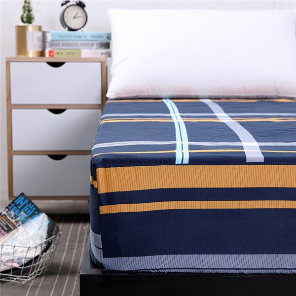 No Pillowcase Waterproof Fitted Sheet Printing Bedcover Anti Mite Bed Protector Cover Sheet Mattress Cover with Elastic Band